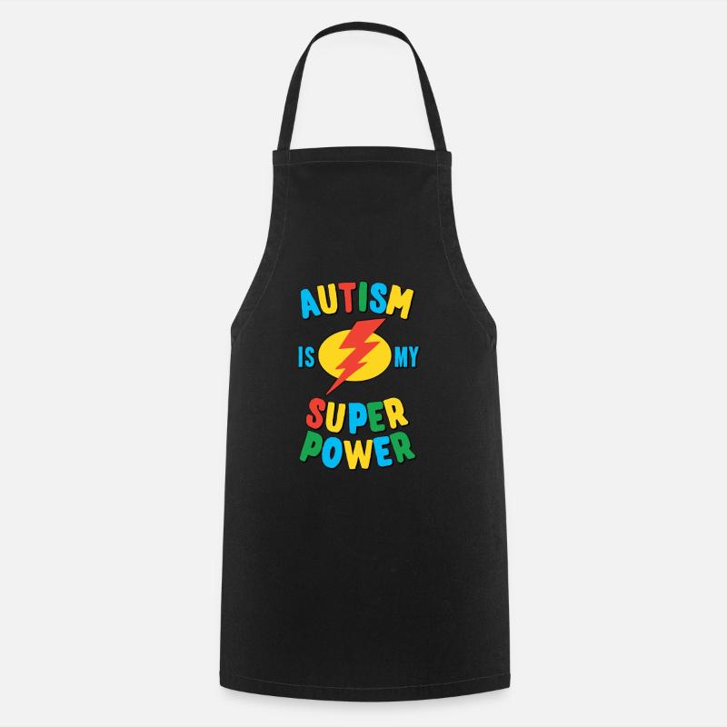 L'autisme est mon super pouvoir Multi - Tablier de cuisine - noir