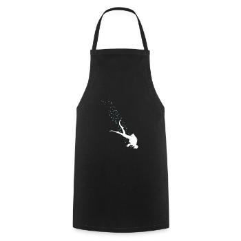 Awesome Scuba Diver Snorkeling Diving Ocean Deep - Cooking Apron - black - Front - AI Model Male 185 dark (185cm)