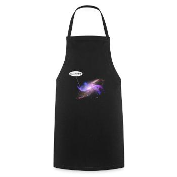 Nébuleuse Galaxie extra-atmosphérique Milkyway Rocketship - Tablier de cuisine - noir - Devant - AI Model Male 185 dark (185cm)