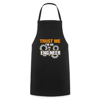 Trust Me I'm An Engineer Mechanical Engineering - Cooking Apron - black - Front - AI Model Male 185 dark (185cm)