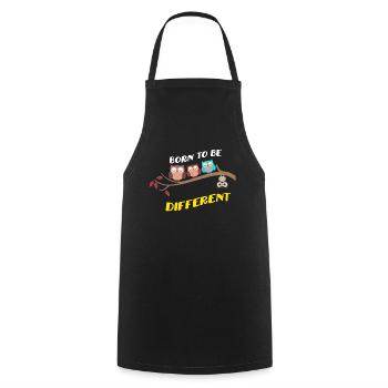 Born To Be Different World Autism Awareness Day - Cooking Apron - black - Front - AI Model Male 185 dark (185cm)