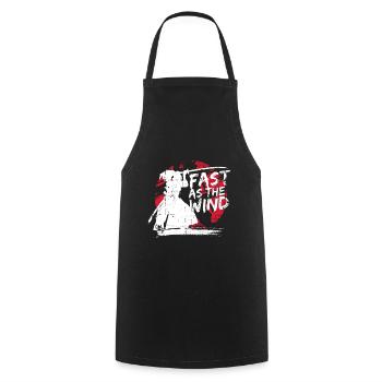 Samurai Martial Arts - Cooking Apron - black - Front - AI Model Male 185 dark (185cm)