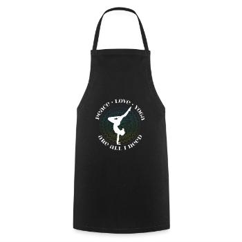 Yoga Hobby Sport Gift - Cooking Apron - black - Front - AI Model Male 185 dark (185cm)