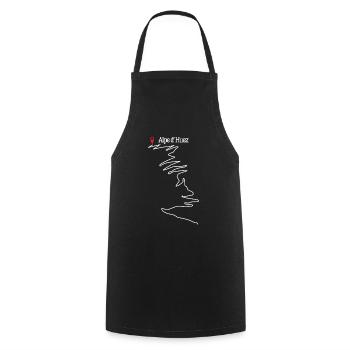 Alpe D 'Huez Ski de fond Skieur Glace Neige - Tablier de cuisine - noir - Devant - AI Model Male 185 dark (185cm)