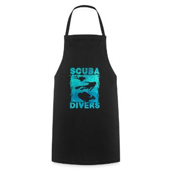 diving - Cooking Apron - black - Front - AI Model Male 185 dark (185cm)