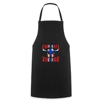 Vikings de Norvège - Tablier de cuisine - noir - Devant - AI Model Male 185 dark (185cm)