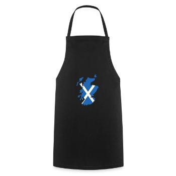 Écosse - Tablier de cuisine - noir - Devant - AI Model Male 185 dark (185cm)