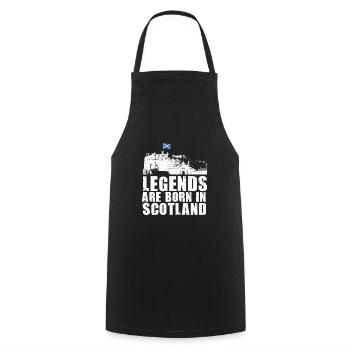 Scotland legends gift - Cooking Apron - black - Front - AI Model Male 185 dark (185cm)