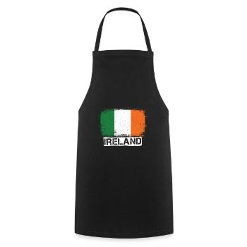 Irlande - Tablier de cuisine - noir - Devant - AI Model Male 185 dark (185cm)