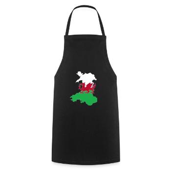 Wales - Cooking Apron - black - Front - AI Model Male 185 dark (185cm)