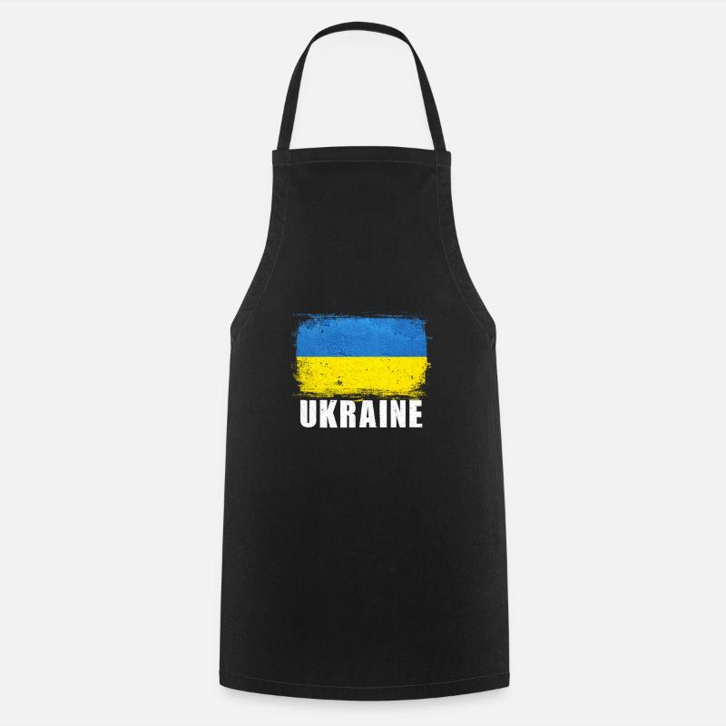 Ukraine - Cooking Apron - black
