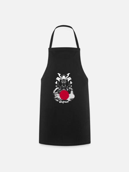 Samouraï du Japon - Tablier de cuisine - noir