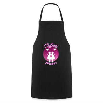 Sœur - Tablier de cuisine - noir - Devant - AI Model Male 185 dark (185cm)