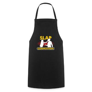 Slap Wettbewerb Slap Off Contest Russian Sports - Kochschürze - Schwarz - Vorne - AI Model Male 185 dark (185cm)