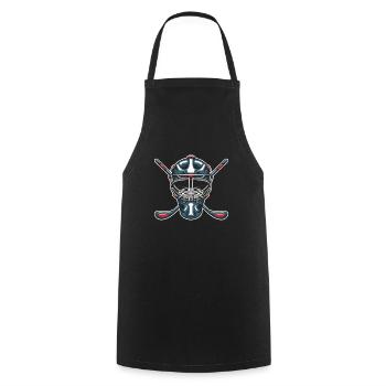 Masque de hockey sur glace Sports Joueur de hockey sur glace cadeau - Tablier de cuisine - noir - Devant - AI Model Male 185 dark (185cm)
