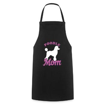 Pudel Mutter Hund Liebhaber Besitzer Geschenk - Kochschürze - Schwarz - Vorne - AI Model Male 185 dark (185cm)