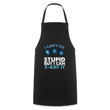 XRay Technician Radiologic Technologist - Cooking Apron - black - Front - AI Model Male 185 dark (185cm)