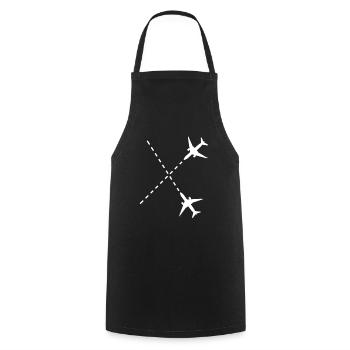 Avion pilote de drone avion cadeau - Tablier de cuisine - noir - Devant - AI Model Male 185 dark (185cm)