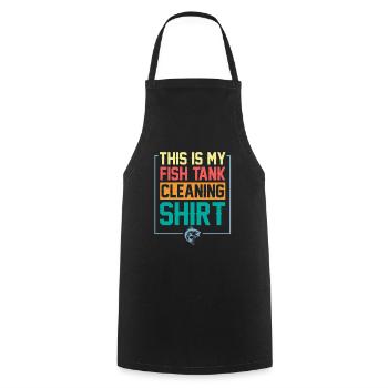 This Is My Fish Tank Aquarist Marine Aquarium Gift - Cooking Apron - black - Front - AI Model Male 185 dark (185cm)