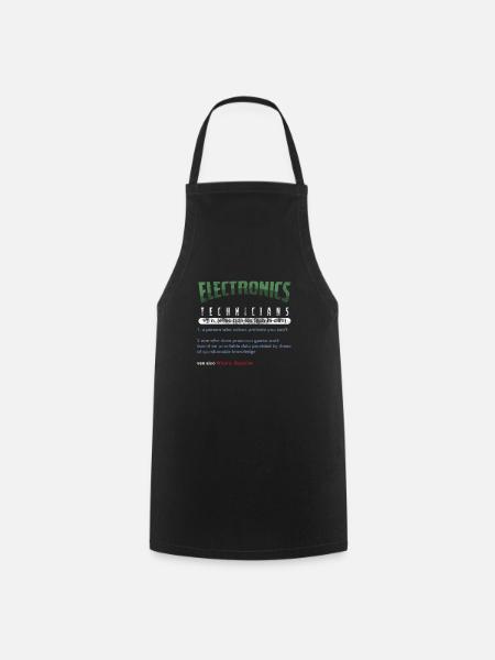 Cadeau technique de techniciens en électronique - Tablier de cuisine - noir