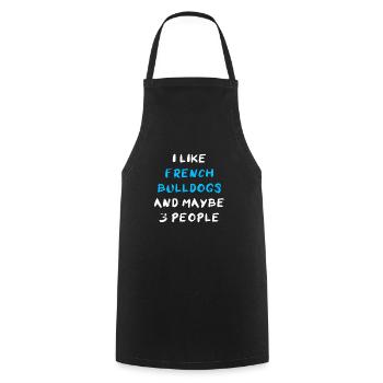French Bulldog French Bulldog - Cooking Apron - black - Front - AI Model Male 185 dark (185cm)