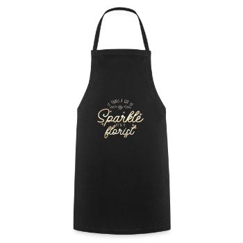 Pour être un fleuriste Bouquet de fleurs Jardinage de jardin - Tablier de cuisine - noir - Devant - AI Model Male 185 dark (185cm)