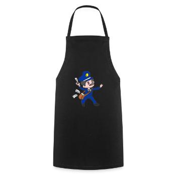 Postman Postman Postman - Cooking Apron - black - Front - AI Model Male 185 dark (185cm)