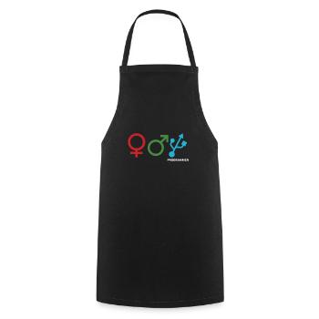 Programmation des codes de déchiffrement Technicien en informatique - Tablier de cuisine - noir - Devant - AI Model Male 185 dark (185cm)