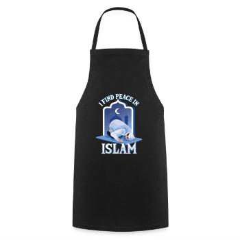Frieden im Islam Muslim Allah Gebetsmoschee Namaz - Kochschürze - Schwarz - Vorne - AI Model Male 185 dark (185cm)