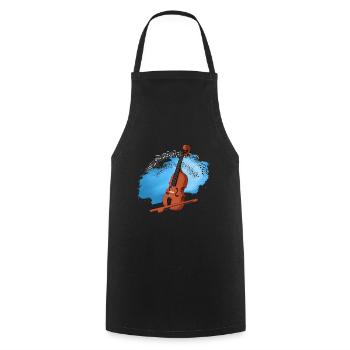 Cadeau d'instrument d'orchestre de musique de violoniste de violon - Tablier de cuisine - noir - Devant - AI Model Male 185 dark (185cm)