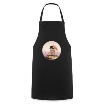 Cadeau d’artisan de ramoneur de balayage - Tablier de cuisine - noir - Devant - AI Model Male 185 dark (185cm)