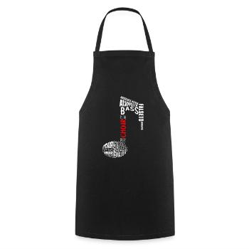 Choir Choral Music Conductor Chorus Singer Gift - Cooking Apron - black - Front - AI Model Male 185 dark (185cm)