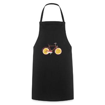 Vélo Passion Fruit Wheels Bike Cycling Biker - Tablier de cuisine - noir - Devant - AI Model Male 185 dark (185cm)
