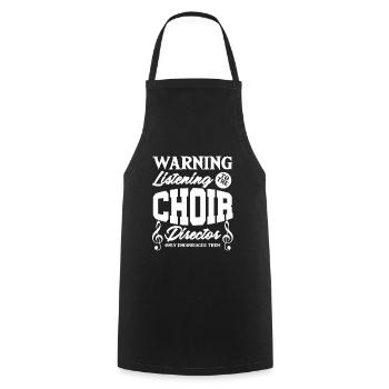 Choir Director Chorus Choral Music Singer Gift - Cooking Apron - black - Front - AI Model Male 185 dark (185cm)