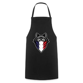 Sibirische Husky Frankreich Flagge Wolf Hund Besitzer Haustier Geschenk - Kochschürze - Schwarz - Vorne - AI Model Male 185 dark (185cm)