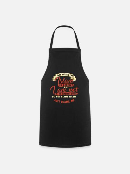 Islam Is Perfect Muslim Allah Mosque Quran Gift - Cooking Apron - black