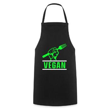 Vegetarisch Veganismus Tierrechte Veggie - Kochschürze - Schwarz - Vorne - AI Model Male 185 dark (185cm)