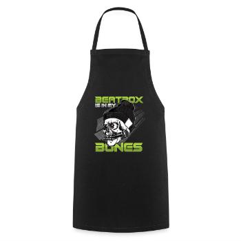 Beatbox In My Bones Skull Skelett DJ Beatboxer - Kochschürze - Schwarz - Vorne - AI Model Male 185 dark (185cm)