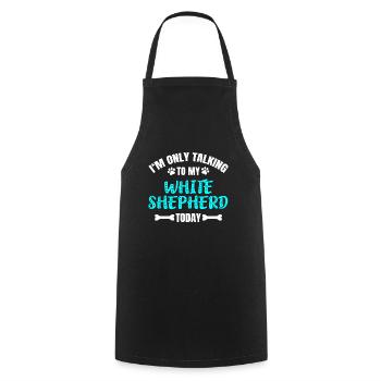 White Shepherd - Cooking Apron - black - Front - AI Model Male 185 dark (185cm)
