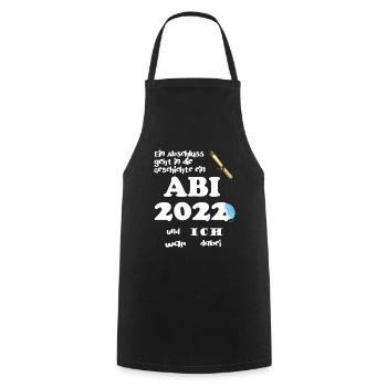 Abitur Abi 2022 Gymnasium Abschluss Abifeier - Kochschürze - Schwarz - Vorne - AI Model Male 185 dark (185cm)