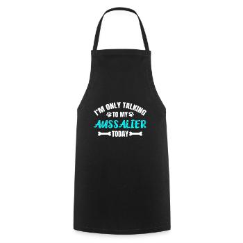 Aussalier - Cooking Apron - black - Front - AI Model Male 185 dark (185cm)