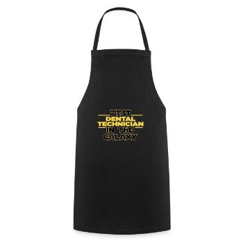 Best Dental technician in the galaxy tooth - Cooking Apron - black - Front - AI Model Male 185 dark (185cm)