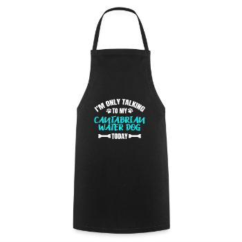Cantabrian Water Dog - Cooking Apron - black - Front - AI Model Male 185 dark (185cm)