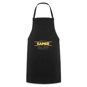Best Gamer in the galaxy Gaming - Kochschürze - Schwarz - Vorne - AI Model Male 185 dark (185cm)