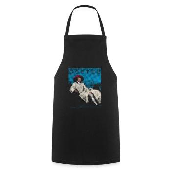 JOHANN WOLFANG VON GOETHE LITTÉRATURE POP-ART - Tablier de cuisine - noir - Devant - AI Model Male 185 dark (185cm)
