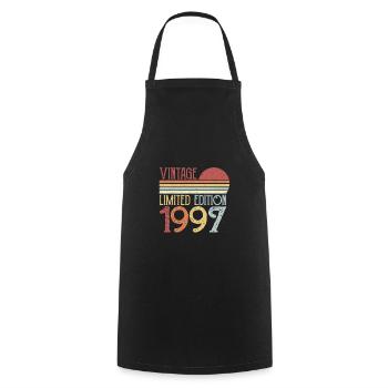 1997 Limited Edition - Cooking Apron - black - Front - AI Model Male 185 dark (185cm)