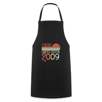 2009 Limited Edition - Cooking Apron - black - Front - AI Model Male 185 dark (185cm)