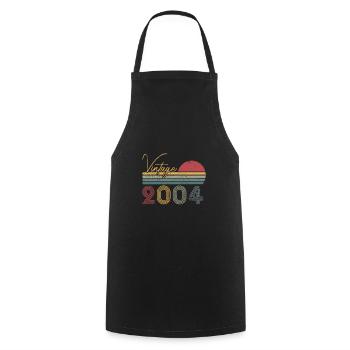 2004 Limited Edition - Cooking Apron - black - Front - AI Model Male 185 dark (185cm)
