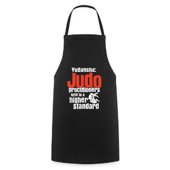 Japanischer Kampfsport Judo - Kochschürze - Schwarz - Vorne - AI Model Male 185 dark (185cm)
