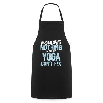 Yogalehrer Spruch Für Yogi Yoga - Kochschürze - Schwarz - Vorne - AI Model Male 185 dark (185cm)